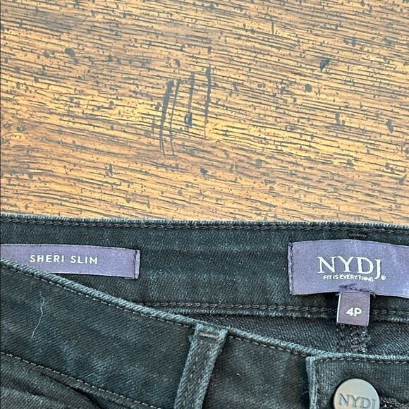 NYDJ Jeans Black Sheri Slim.  4P EUC - Picture 5 of 8